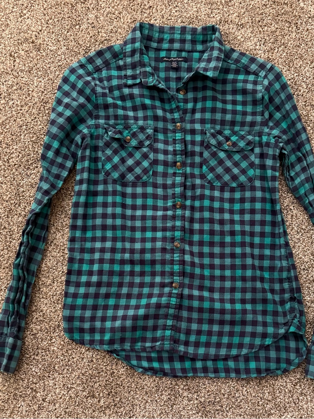 Lot of 15 American Eagle Outfitters Flannels Plaid Button-Down Shirts - Picture 11 of 16